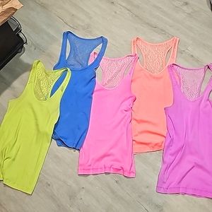 Women's five piece SO ribbed tank tops
